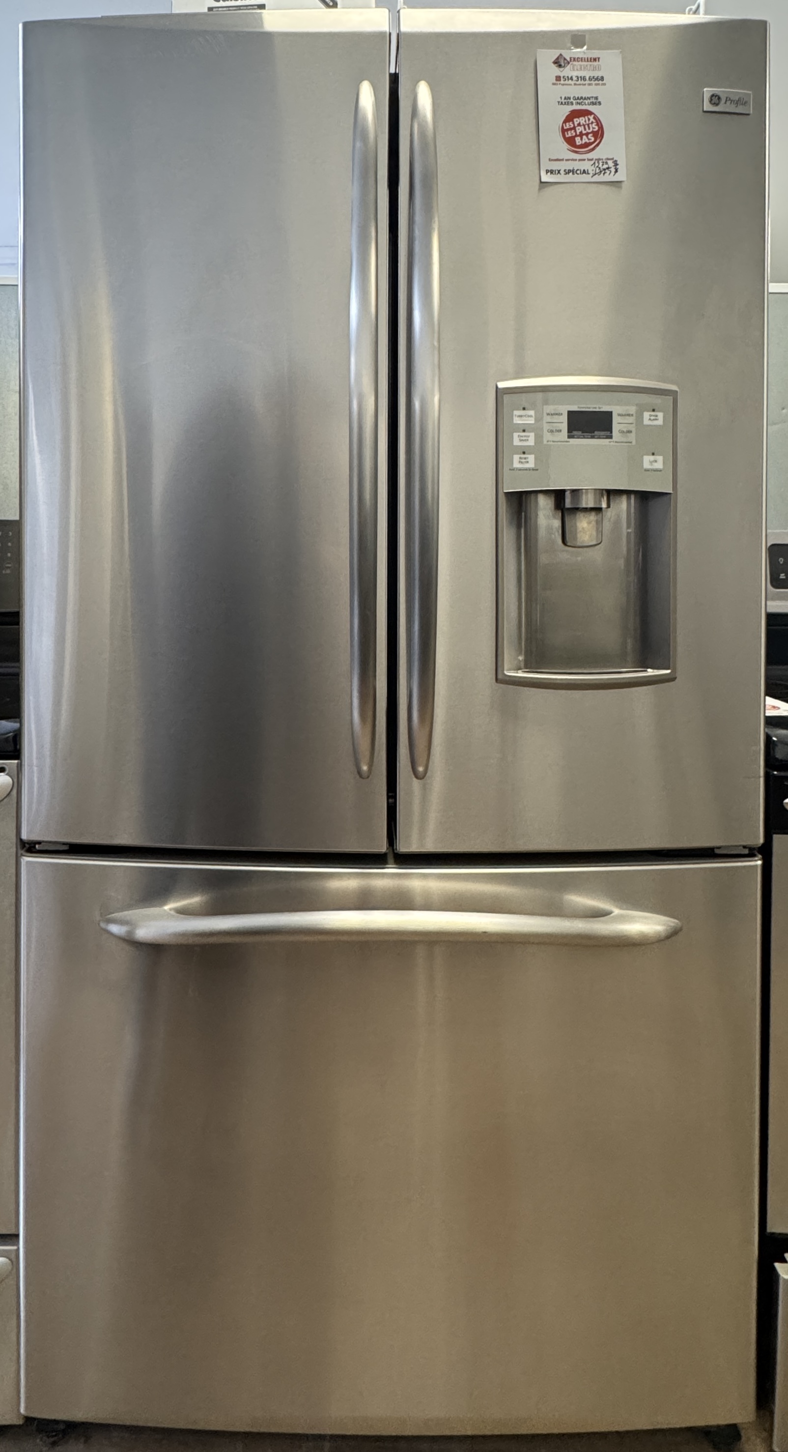 GE Profile - 36'' Refrigerator - Stainless Steel - French Door - Refurbished - 10003
