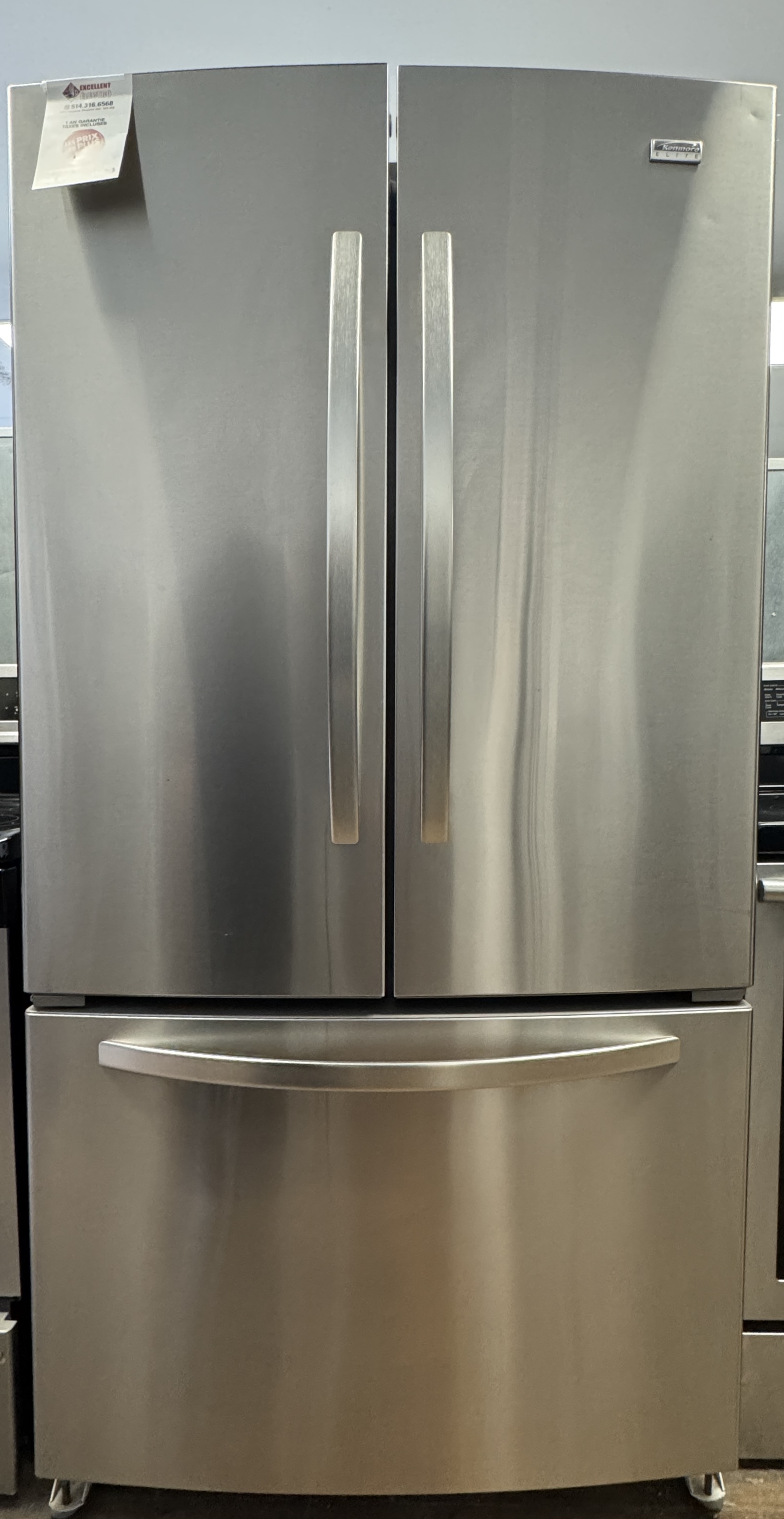 Kenmore Elite - 36'' Refrigerator - Stainless Steel - French Door - Refurbished - 10004