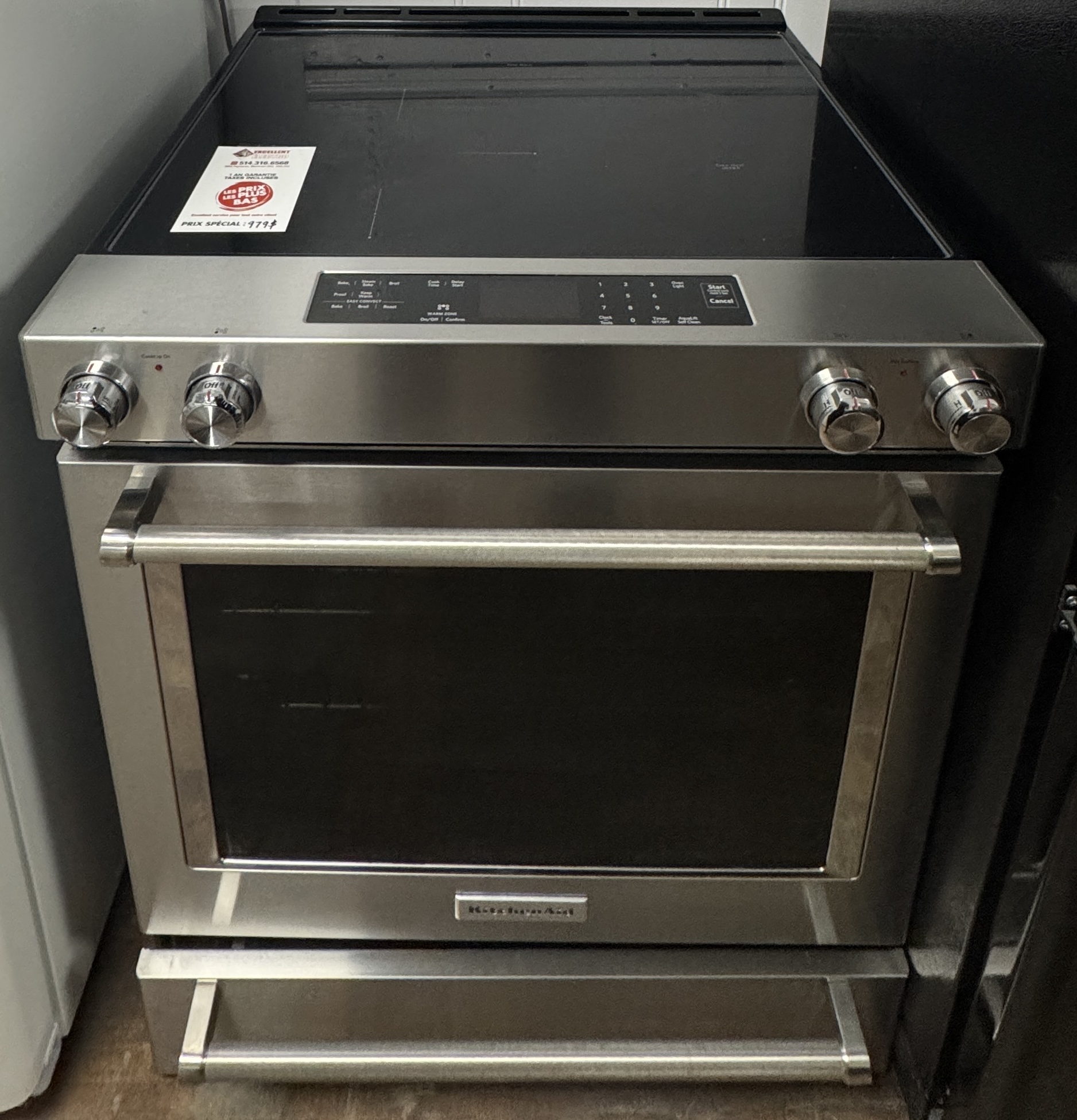 KitchenAid - 30'' Stove - Stainless steel - Ceramic Glace - Refurbished - 11009