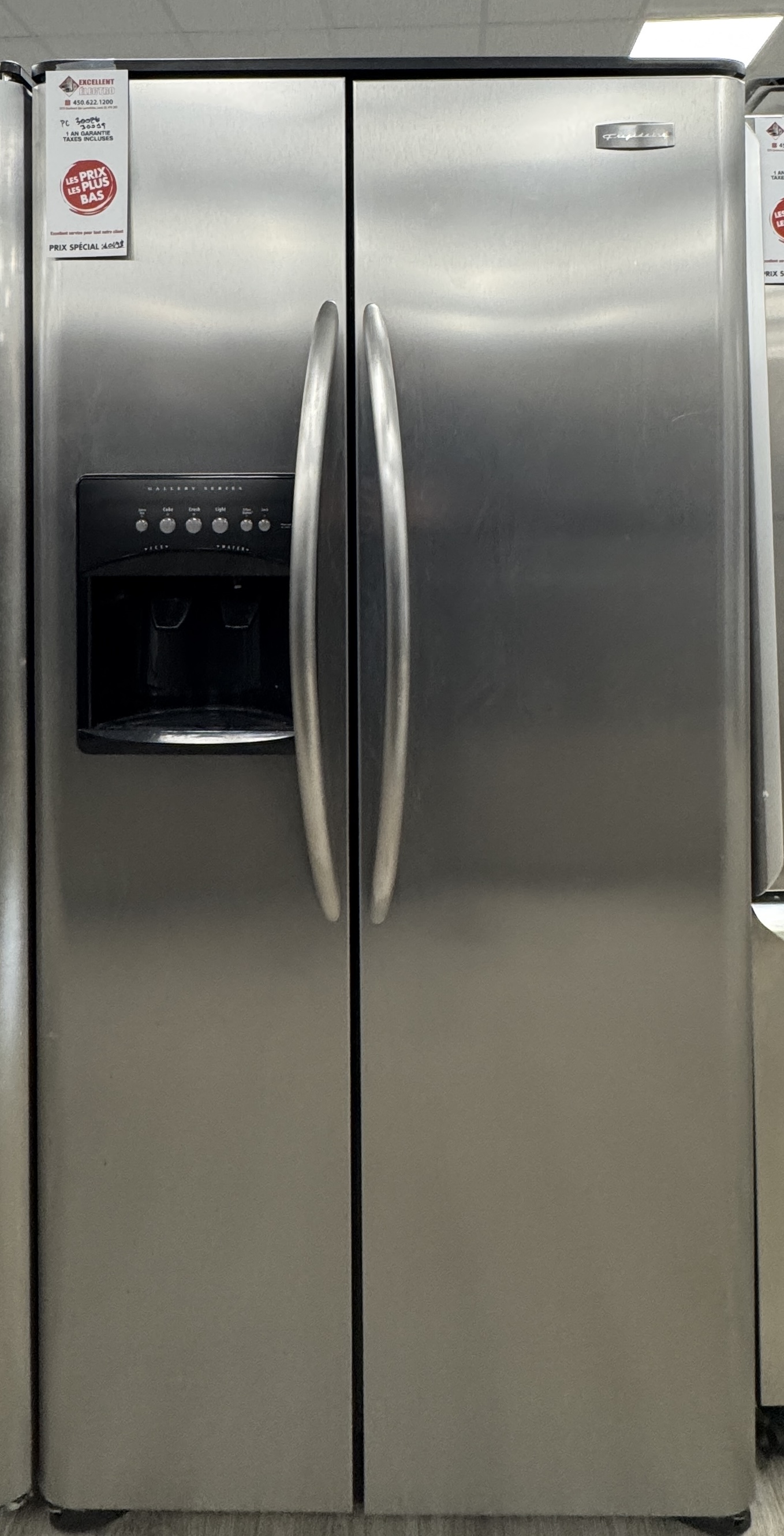 Frigidaire - 33'' Refrigerator - Stainless Steel - Side by Side - Refurbished - 30019