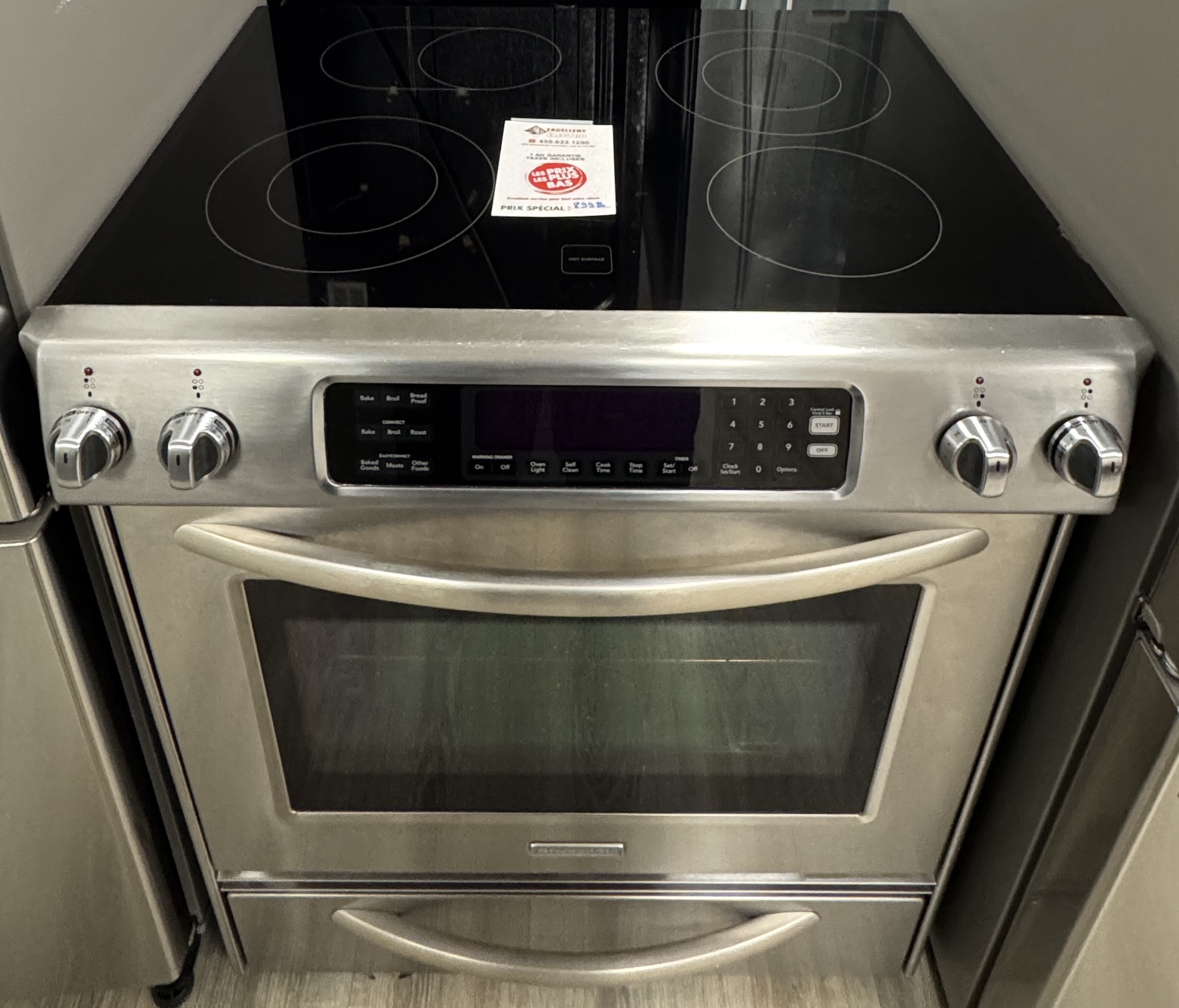 KitchenAid - 30'' Stove - Stainless Steel - Ceramic Glace - Refurbished - 31002