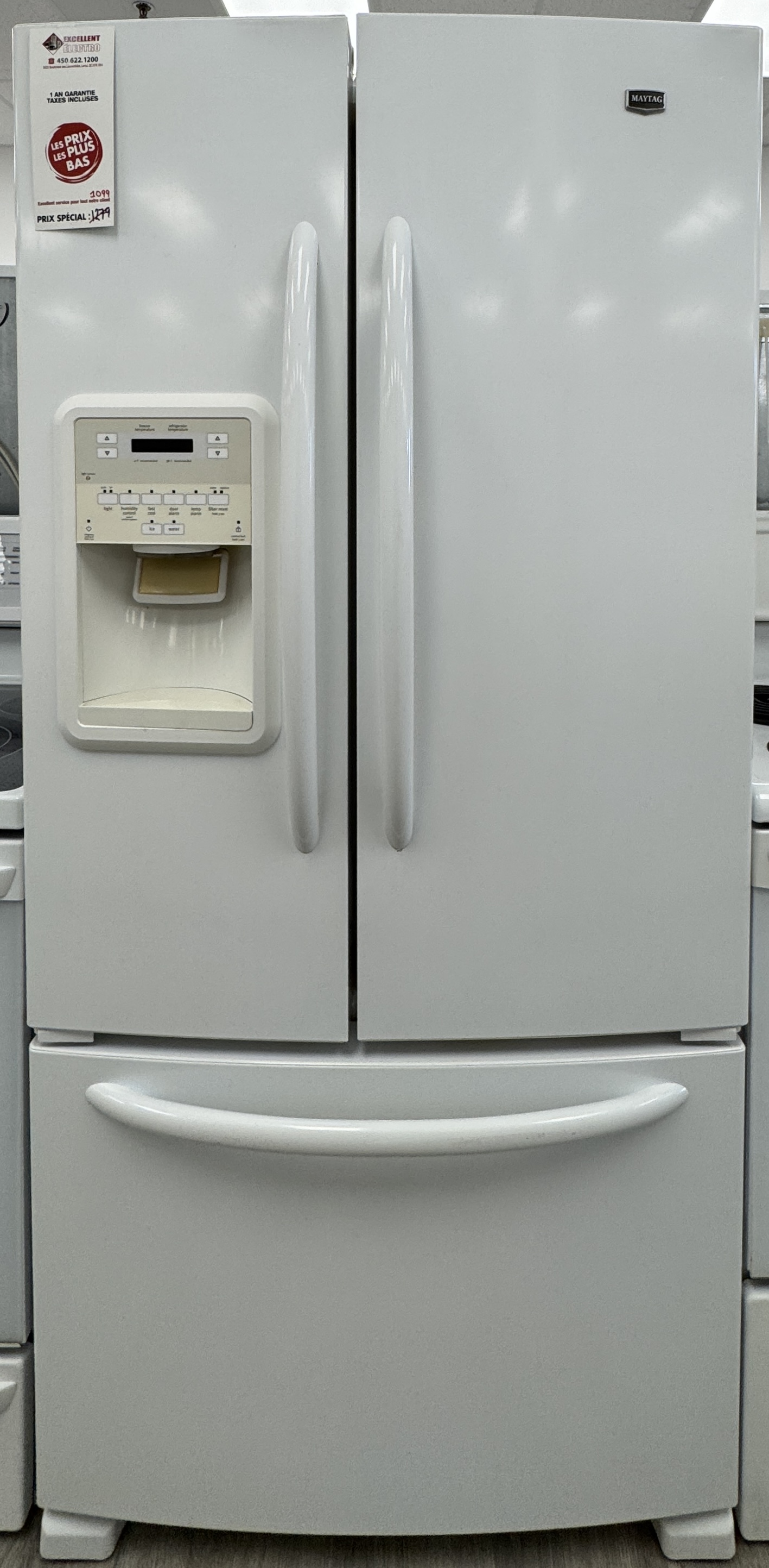 Maytag - 33'' Refrigerator - White - French Door - Refurbished - 30036