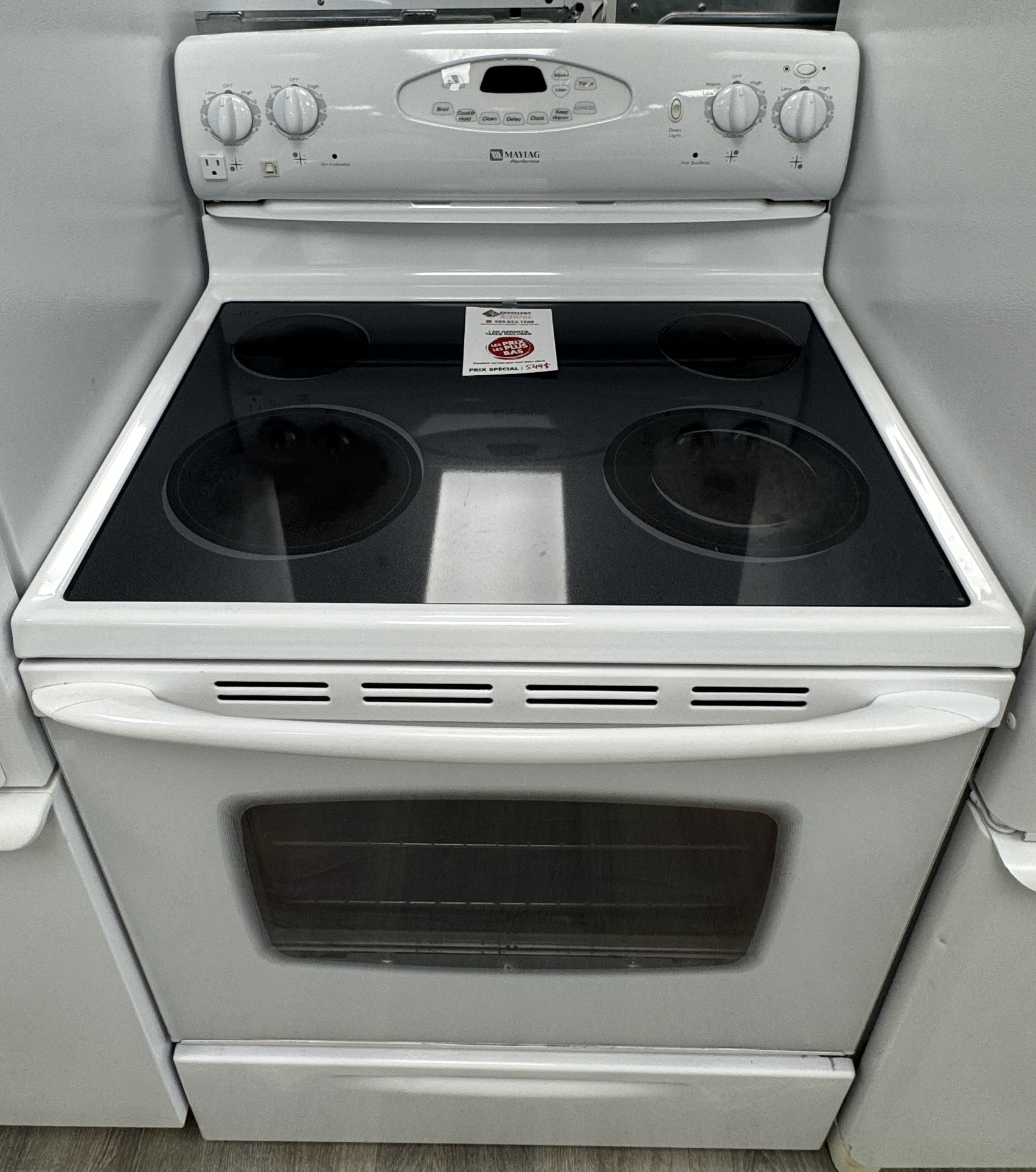 Maytag - 30'' Stove - White - Ceramic Glace - Refurbished - 31018
