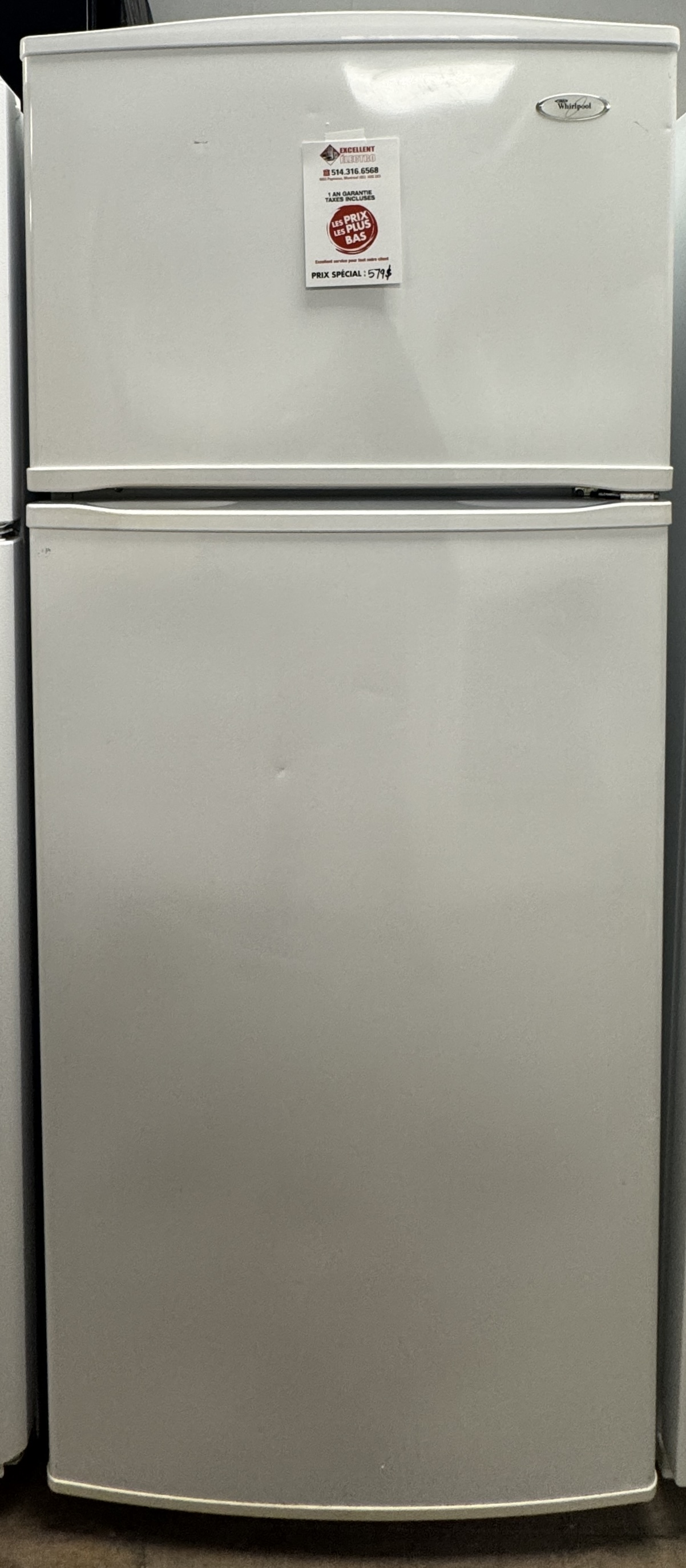 Whirlpool - 28'' Refrigerator - White - Top Freezer - Refurbished - 10012